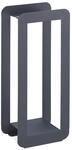 Relaxdays Kaminbesteck Stahl Edelstahl Holz Grau Schwarz 5-teilig 60 cm x 22,5 cm x