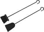 Relaxdays Kamin Kehrset Eisen Schwarz Feuerfest 76 cm x 12 cm x 3,5 cm 1 kg