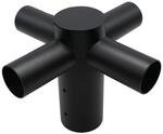 ENOVALITE Stra&szlig;enleuchten Adapter 4-Fach 80 zu 60mm Schwarz Fix