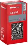 Fischer Schraube PowerFast II A2 Senkkopf TX Teilgewinde &Oslash; 4,5 x 40 mm 80 Stk