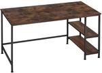 Tectake Computer Schreibtisch Canton Industrial Style Holz und Stahl 120 x 60 x 75