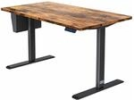 KESSER Steh Sitz Schreibtisch Elektrisch H&ouml;henverstellbar 140 x 70 cm Braun