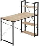 Tectake Computer Schreibtisch Hershey Industrial Style Holz und Stahl 122 x 61 x 120