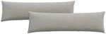 vidaXL Sofakissen 2 St&uuml;ck Hellgrau 145 x 40 cm Stoff 42013855