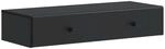 vidaXL Wandmontierter Beistelltisch Schwarz 87,5 x 34,5 x 17 cm 899176