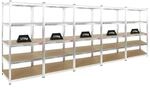 PROREGAL Mega Deal 5x Schwerlastregal Ragnar HxBxT 180 x 90 x 60 cm Fachlast 175 kg