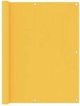 vidaXL Balkon-Sichtschutz Gelb 120x600 cm Oxford-Gewebe 135031