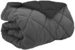 vidaXL Winterbettdecke Schwarz und Anthrazit 220 x 240 cm Mikrofaser 42025725