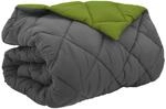 vidaXL Winterbettdecke Gr&uuml;n und Anthrazit 220 x 240 cm Mikrofaser 42025689
