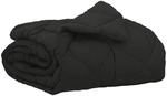 vidaXL Sommerdecke Schwarz 220 x 155 cm Mikrofaser 42025471