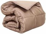 vidaXL Winterbettdecke Gold 240 x 200 cm Satin und Mikrofaser 42025840