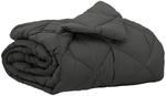 vidaXL Sommerdecke Anthrazit 220 x 155 cm Mikrofaser 42025411