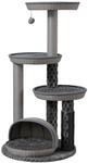 Fudajo Urban Loft 115Cm Kratzbaum Grau Katzenbaum Katzenkratzbaum Kletterbaum