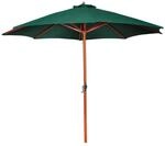 vidaXL Sonnenschirm Gr&uuml;n 258 cm 40436