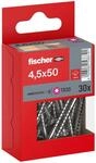 Fischer Schraube PowerFast II A2 Senkkopf TX Teilgewinde &Oslash; 4,5 x 50 mm 30 Stk