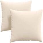vidaXL Sofakissen 2 St&uuml;ck Beige 80 x 80 cm Stoff 42014074