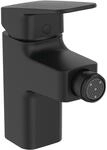 Ideal Standard Bidetarmatur Ceraplan mit Ablaufgarnitur Schwarz Matt