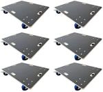 PROREGAL Mega Deal 6x Profi Transportroller Mit 4 Rollen HxBxT 16x80x60cm Traglast