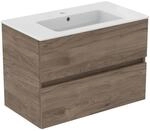Ideal Standard M&ouml;belpaket Eurovit+ Unterschrank und Waschtisch 81 cm Nussbaum