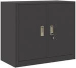 vidaXL Aufbewahrungsschrank Schwarz 80 x 40 x 70 cm Stahl 891676