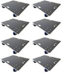 PROREGAL Mega Deal 8x Profi Transportroller Mit 4 Rollen HxBxT 16x80x60cm Traglast