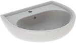 Geberit Waschbecken Renova 60 cm Pergamon mit Hahnloch und &Uuml;berlauf