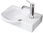 Fackelmann Handwaschbecken Sceno 45 cm eckig Wei&szlig;