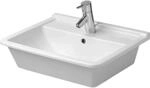 Duravit Einbauwaschbecken Starck 3 56 cm Wei&szlig; mit Waschtisch + 1 Hahnloch