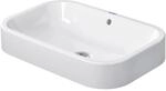 Duravit Aufsatzwaschbecken Happy D.2 60 cm Wei&szlig; Geschliffen mit &Uuml;berlauf