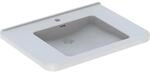 Geberit Renova Waschbecken Comfort barrierefrei 75 cm Hahnloch und &Uuml;berlauf