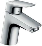 Hansgrohe Waschtischarmatur Logis 70 Wasserhahn Bad mit Zugstange Chrom