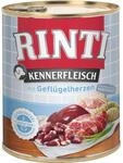 Rinti Hunde-Nassfutter Kennerfleisch Gefl&uuml;gelherzen 800 g
