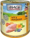 Mac's Hunde-Nassfutter Pute und Heidelbeere 800 g