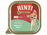 Rinti Hunde-Nassfutter Gold Mini Hirsch und Rind 100 g