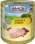 Mac's Hunde-Nassfutter Huhn und Cranberry 800 g