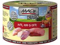 Mac's Katzen-Nassfutter Kitten Pute Rind und Ente 200 g