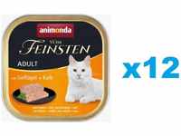 Animonda Vom Feinsten Katzen-Nassfutter Adult Geflügel und Kalb 100 g