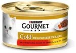Gourmet Katzen-Nassfutter Gold D&eacute;licatesse en Sauce Rind/Huhn Tomatensauce 85 g