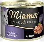 Miamor Katzen-Nassfutter Feine Filets in Jelly Thunfisch und Calamari 185 g