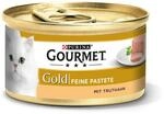 Gourmet Katzen-Nassfutter Gold Feine Pastete mit Truthahn 85 g