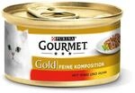 Gourmet Gold Katzen-Nassfutter Feine Komposition mit Rind und Huhn 85 g