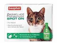 Beaphar Zecken- und Flohschutz Spot on für Katzen 3 x 0,8 ml