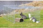 Trixie Freilaufgehege Natura mit Abdeckung verzinkt 216 cm x 65 cm x 116 cm