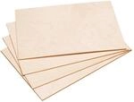 Pebaro 4 Laubs&auml;geplatten Blanko A4 Birke