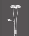 Just Light. LED-Deckenfluter Helia Stahl H: 187,5 bis 198 cm