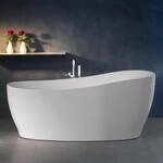 Freistehende Badewanne Aviva 180 cm x 85 cm Wei&szlig;
