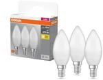 Osram LED-Leuchtmittel E14 Kerzenform 4,9 W 470,m 3er Set 10 x 3,7 cm (H x &Oslash;)
