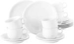 Seltmann Weiden Compact Wei&szlig;&nbsp;Kaffeeservice 18-teilig