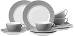 Ritzenhoff & Breker Doppio Kaffeeservice 12-teilig Grau