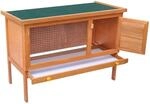 vidaXL Kaninchenstall Kleintierhaus Hasenstall 1 Ebene Holz